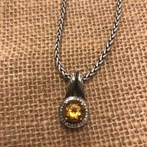 Effy 18k Gold Plate on Silver+ Citrine Stone